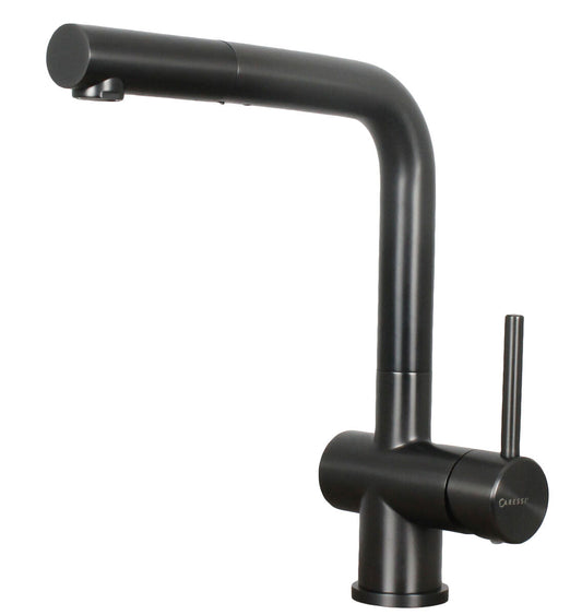CARESSI Armatur 12036 GUN METAL mit ausziehbarem Auslauf / Einhebelmischer