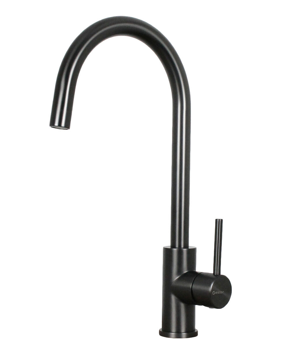 CARESSI Armatur 12020 GUN METAL mit Festauslauf / Einhebelmischer