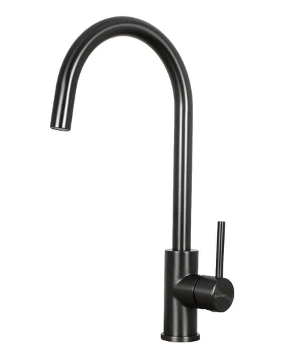 CARESSI Armatur 12020 GUN METAL mit Festauslauf / Einhebelmischer