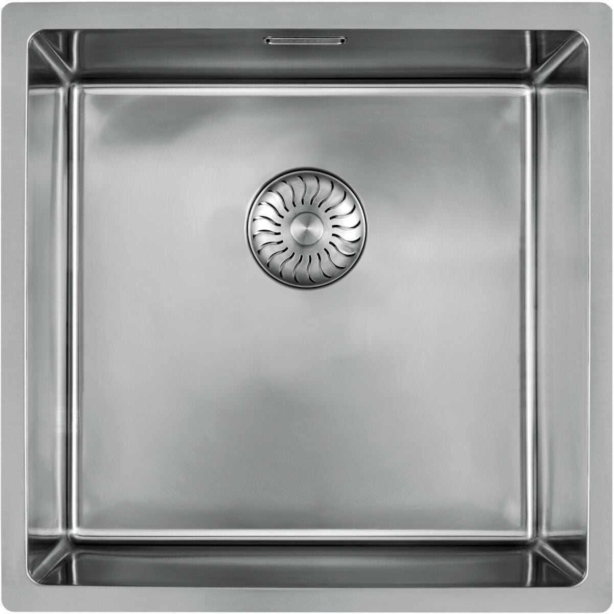 CARESSI 1-Becken Spüle CABLA 60510 ohne Hahnbank / ab 50 cm Schrankbreite / Einbauspüle / Edelstahlspüle