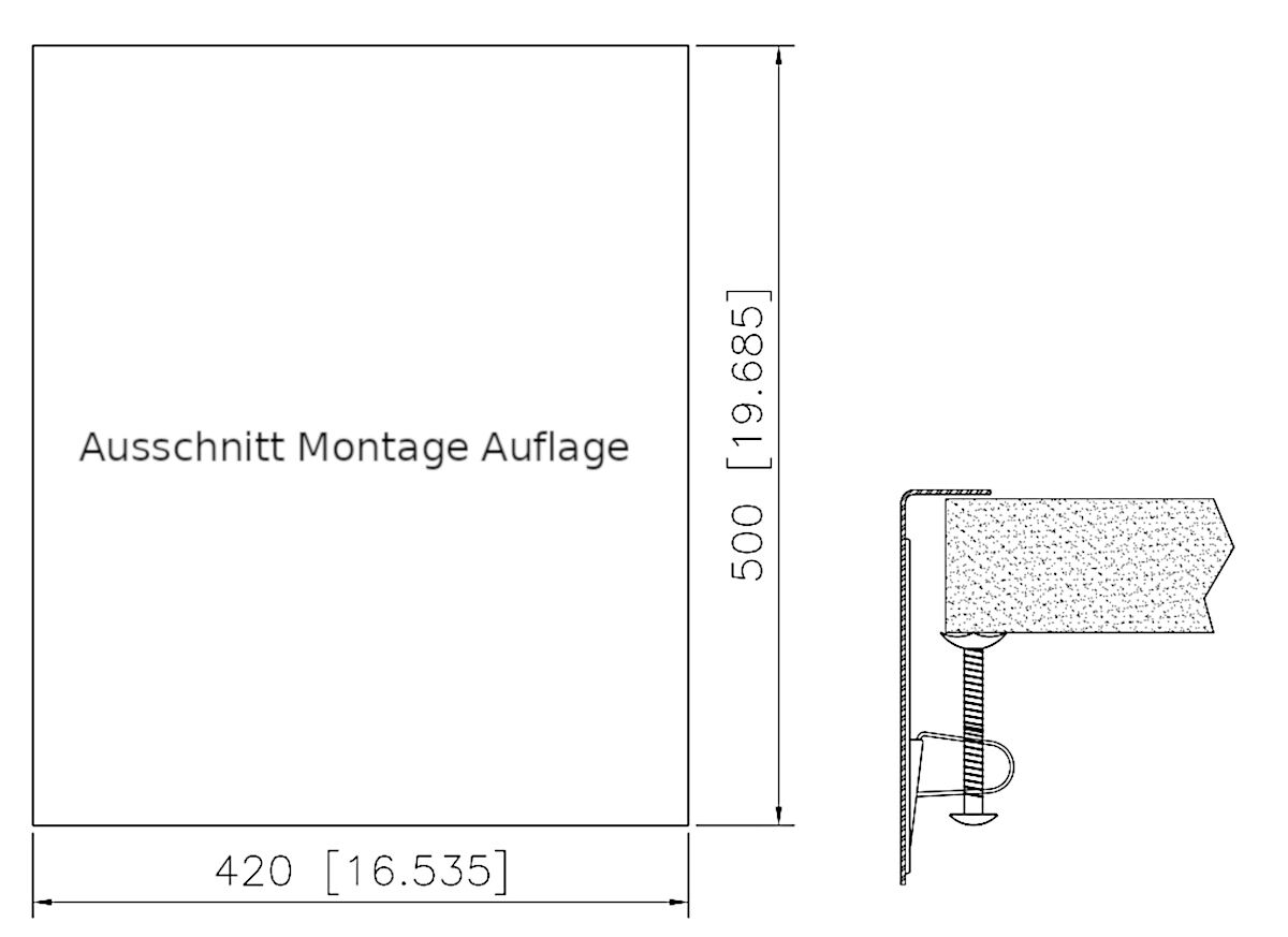 CARESSI 1-Becken Spüle CAPPO 60515 mit Hahnbank / ab 50 cm Schrankbreite / Einbauspüle / Edelstahlspüle – Bild 3