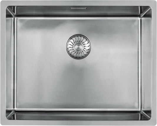 CARESSI Spüle CABLA 60512 ohne Hahnbank / ab 60 cm Schrankbreite / Einbauspüle / Edelstahlspüle