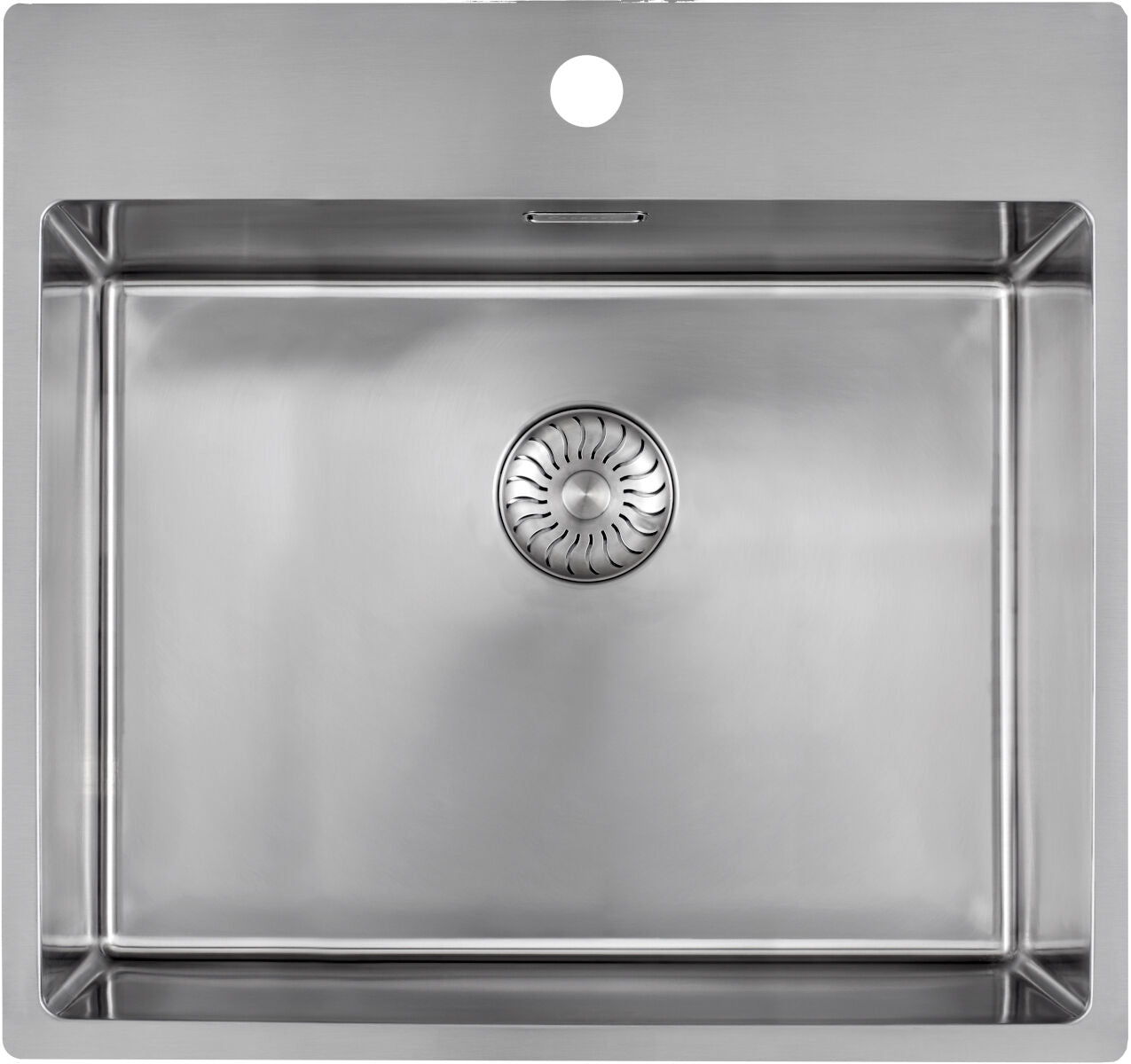 CARESSI 1-Becken Spüle CABLA 60513 mit Hahnbank / ab 60 cm Schrankbreite / Einbauspüle / Edelstahlspüle