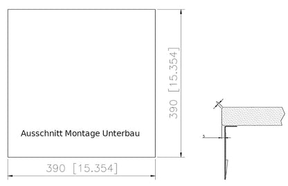 CARESSI 1-Becken Spüle CAPPO 60514 ohne Hahnbank / ab 50 cm Schrankbreite / Einbauspüle / Edelstahlspüle – Bild 5