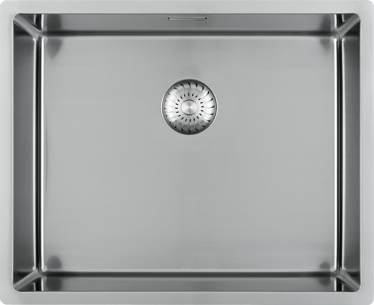 CARESSI 1-Becken Spüle CAPPO 60516 ohne Hahnbank / ab 60 cm Schrankbreite / Einbauspüle / Edelstahlspüle