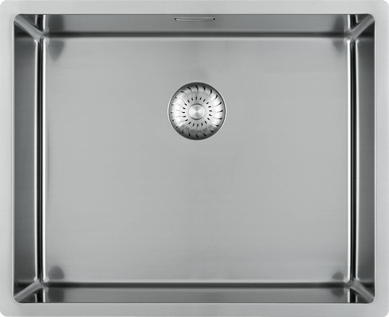 CARESSI 1-Becken Spüle CAPPO 60516 ohne Hahnbank / ab 60 cm Schrankbreite / Einbauspüle / Edelstahlspüle