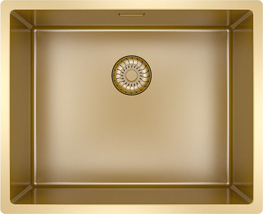 CARESSI Spüle CAPPO R10 GOLDEN LINE mit kompletten Montagezubehör / ab 60 cm Schrankbreite / Einbauspüle