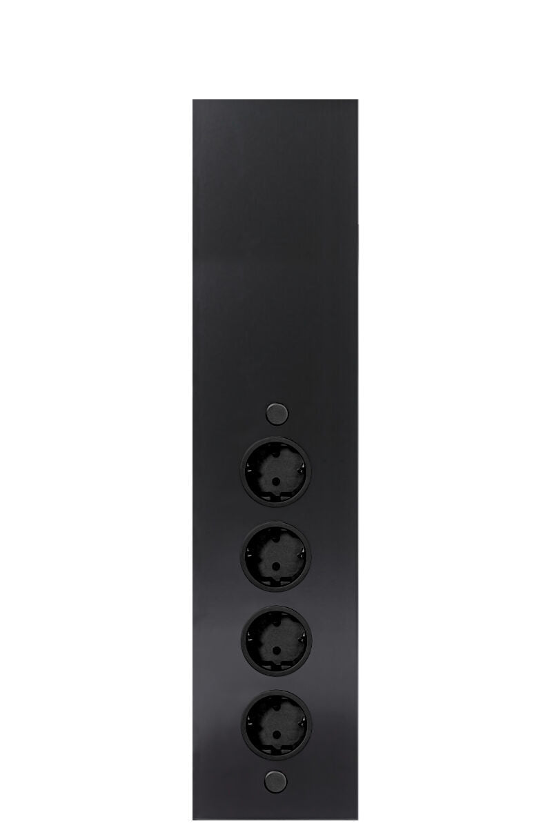 Energie-Ecksäule ST 3007/490 in EDELSTAHL oder SCHWARZ mit 4 Steckplätzen / Mehrfachsteckdose / Ecksteckdose – Bild 10
