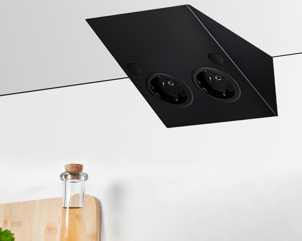 THEBO ST/2 889 SI Steckdosenelement 2-fach mit Schuko-Steckdosen / Edelstahl-Steckdosenleiste / Steckdosen /… – Bild 4
