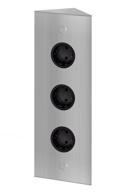THEBO 3-fach Energie-Ecksäule ST 3007/320/3 / Ecksteckdosen / Steckdosenleiste / Steckdosen – Bild 4