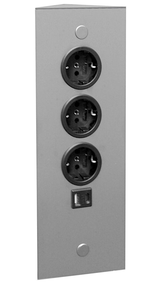 THEBO Energie-Ecksäule ST 3007/320/3 USB A und C / Ecksteckdosen / Steckdosenleiste / Steckdosen – Bild 3