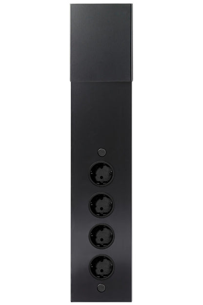 Energie-Ecksäule ST 3007 in EDELSTAHL, ALUMINIUM o. SCHWARZ mit 4 Steckplätzen / Mehrfachsteckdose / Ecksteckdose – Bild 11