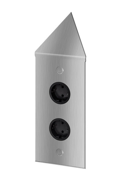 THEBO 2-fach Energie-Ecksäule ST 3007-2C / Ecksteckdosen / Steckdosenleiste / Steckdosen – Bild 4
