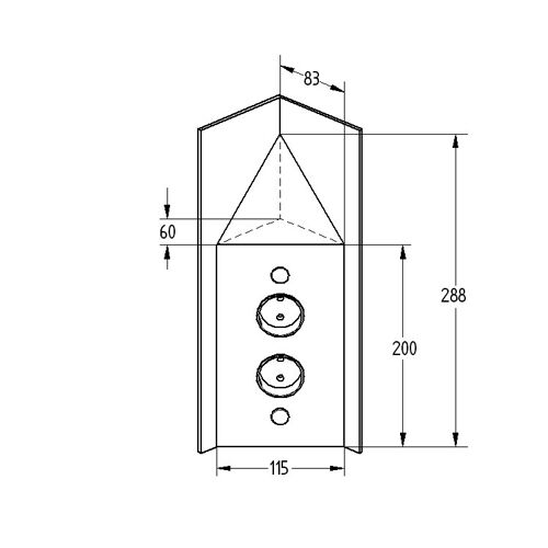 THEBO-Licht Steckdosenelement ST 3007C-CH Schweizer Norm mit zwei Anschlüssen – Bild 2
