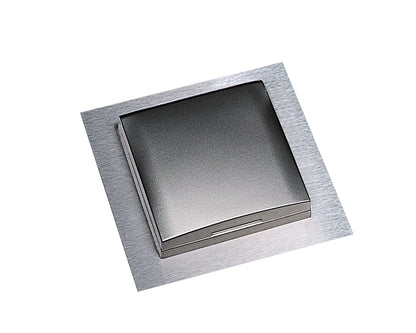 Einzelsteckdose ST 3009 ST/1 in EDELSTAHLFARBIG oder SCHWARZ mit Klappdeckel / Schukosteckdose
