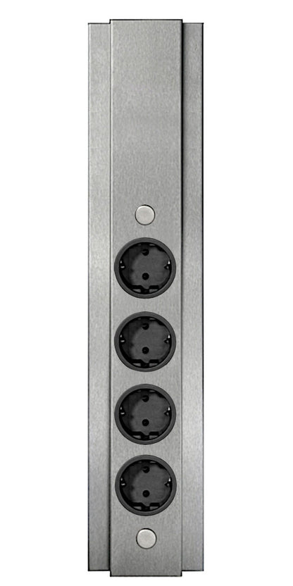 THEBO Energie-Ecksäule ST 3072/490 in Edelstahl oder Schwarz / Mehrfachsteckdose / Ecksteckdose – Bild 3
