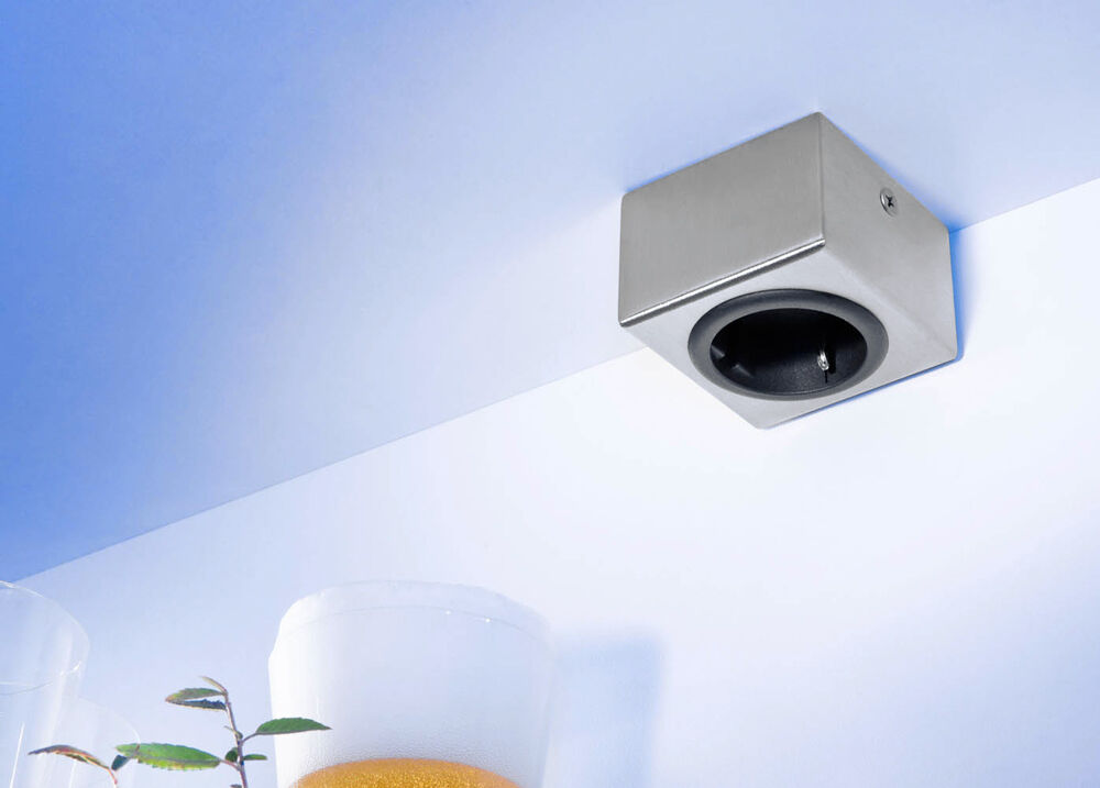 THEBO Schukosteckdose ST 3080 ST/1 in EDELSTAHL oder SCHWARZ / THEBO Licht / Steckdose / Schukostecker – Bild 5