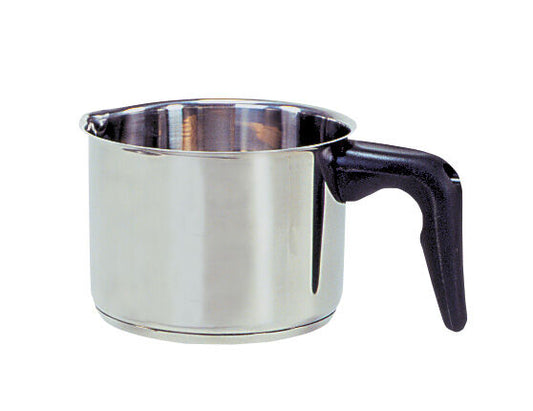 Karl Krüger 2114 Milchtopf mit Ausguss aus Edelstahl 14 cm, Inhalt 1,6 Liter / Milch-Topf / INDUKTION