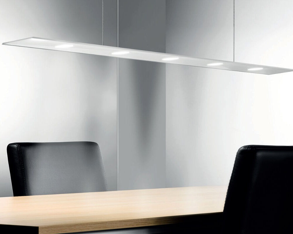 SUN Pendel LED mit Edelstahlgehäuse und 6 mm ESG-Glas opal weiß / Hängeleuchte / Pendelleuchte – Bild 4