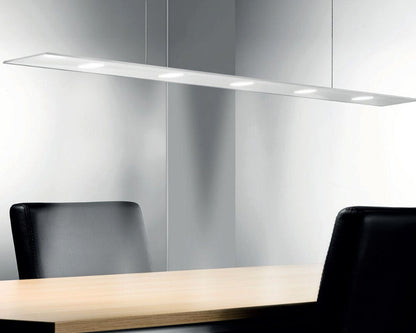 SUN Pendel LED mit Edelstahlgehäuse und 6 mm ESG-Glas opal weiß / Hängeleuchte / Pendelleuchte – Bild 4