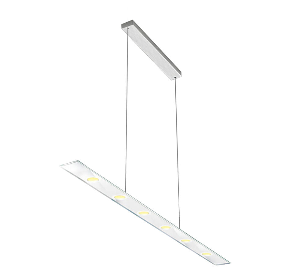 SUN Pendel LED mit Edelstahlgehäuse und 6 mm ESG-Glas opal weiß / Hängeleuchte / Pendelleuchte – Bild 3
