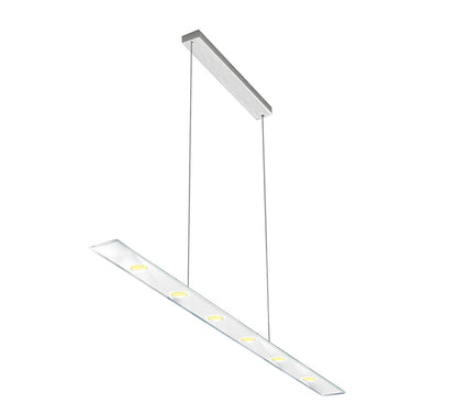 SUN Pendel LED mit Edelstahlgehäuse und 6 mm ESG-Glas opal weiß / Hängeleuchte / Pendelleuchte – Bild 3