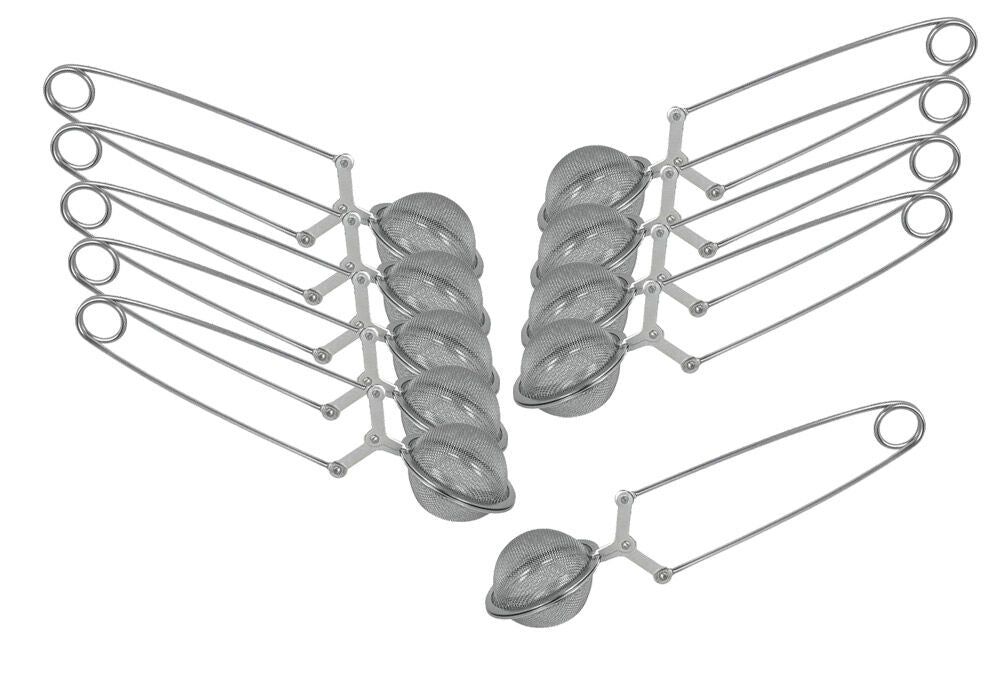 10er SET METALTEX 253810010 Teebrüher ø 4,5 cm aus INOX / Teesieb