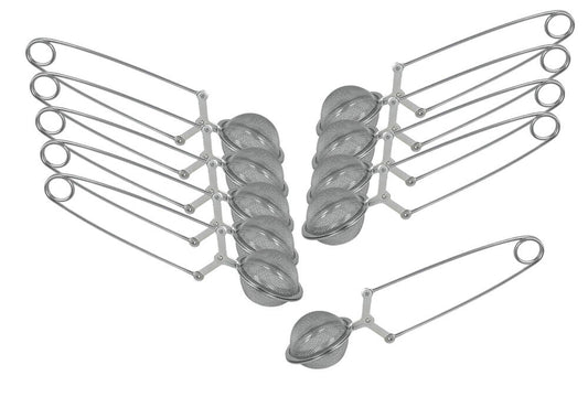 10er SET METALTEX 253810010 Teebrüher ø 4,5 cm aus INOX / Teesieb
