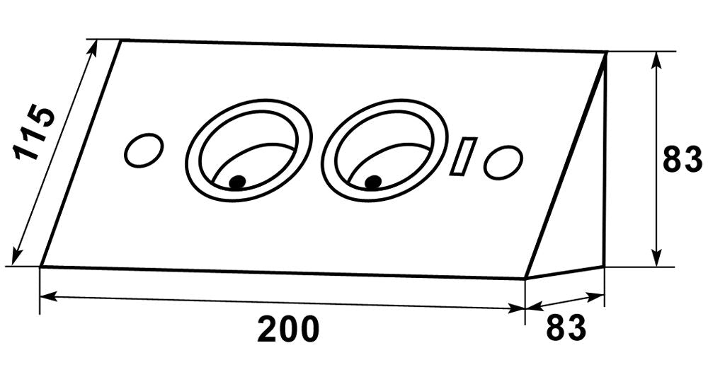 THEBO Steckdosenelement ST 3007/200/2 USB aus Edelstahl / Mehrfachsteckdose – Bild 2