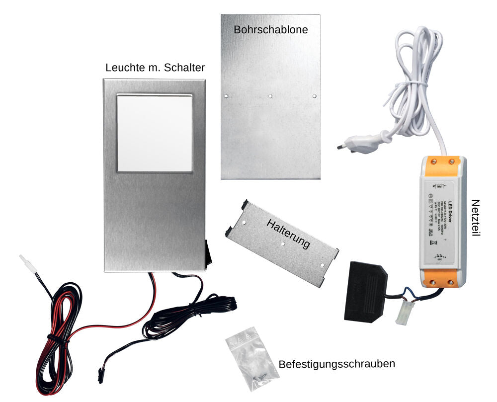 THEBO LED Leuchten-Set TADEO XL 3000K warmweiß mit Hauptschalter – Bild 3