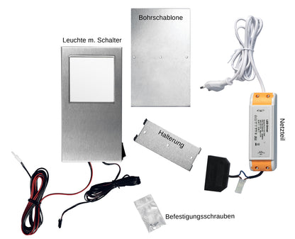 THEBO LED Leuchten-Set TADEO XL 3000K warmweiß mit Hauptschalter