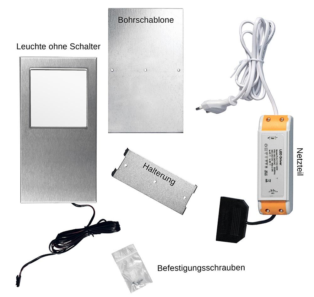 THEBO LED Leuchten-Set TADEO XL 3000K warmweiß ohne Hauptschalter – Bild 3