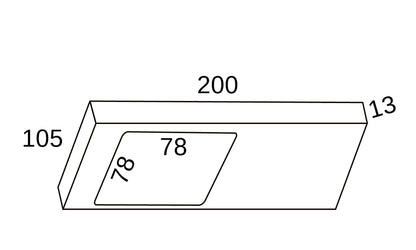 THEBO LED Leuchten-Set TADEO XL 4000K neutralweiß mit Hauptschalter