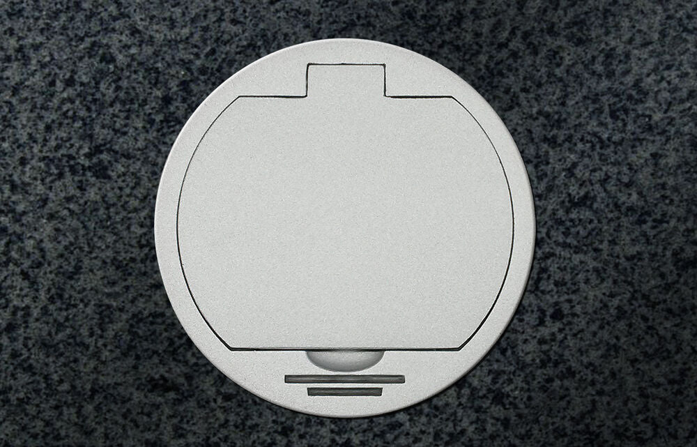 THEBO 1-fach Einbausteckdose ST 17 mit Klappdeckel – Bild 5