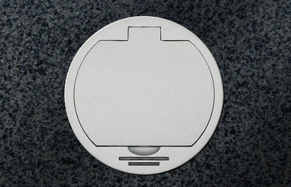 THEBO 1-fach Einbausteckdose ST 17 mit Klappdeckel
