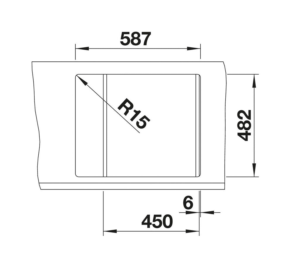BLANCO 516524 Edelstahlspüle TIPO 45 S Mini / Auflagespüle / Spüle – Bild 3