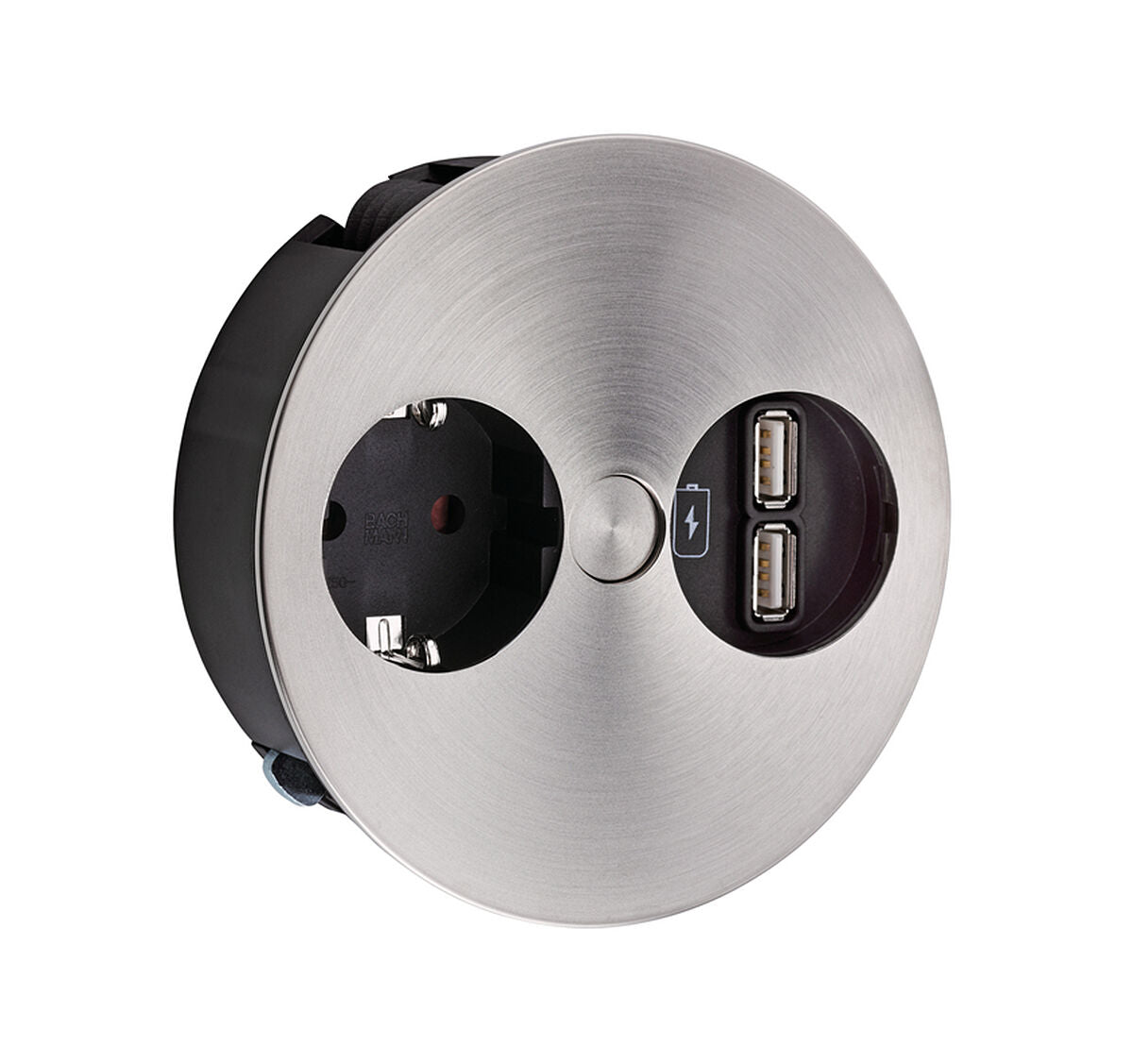 BACHMANN TWIST mit Schuko-Steckdose und USB-Doppelcharger / Deutsche Norm / BACHMANN / Steckdose – Bild 4