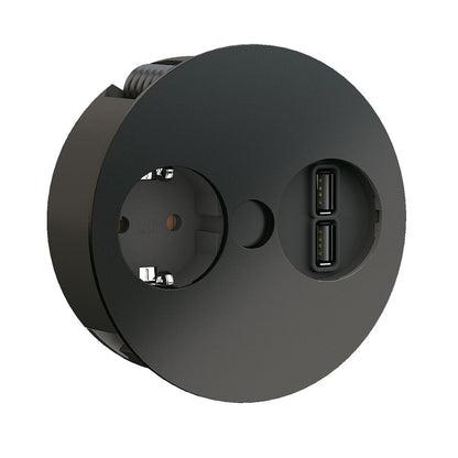 BACHMANN TWIST mit Schuko-Steckdose und USB-Doppelcharger / Deutsche Norm / BACHMANN / Steckdose – Bild 6