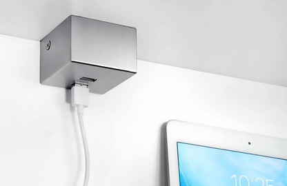THEBO Aufbau Lade-Port USB 3080/2 in EDELSTAHL oder SCHWARZ / THEBO Licht / USB-Port / Ladestation – Bild 5