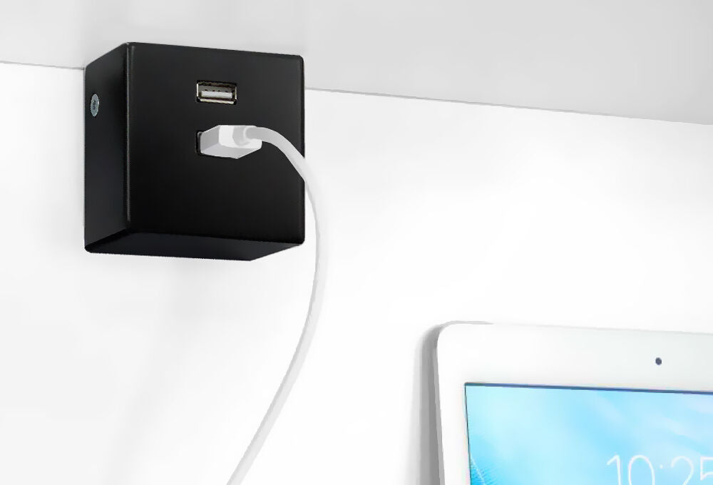 THEBO Aufbau Lade-Port USB 3080/2 in EDELSTAHL oder SCHWARZ / THEBO Licht / USB-Port / Ladestation – Bild 6