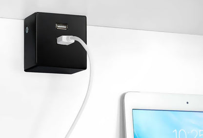 THEBO Aufbau Lade-Port USB 3080/2 in EDELSTAHL oder SCHWARZ / THEBO Licht / USB-Port / Ladestation – Bild 6