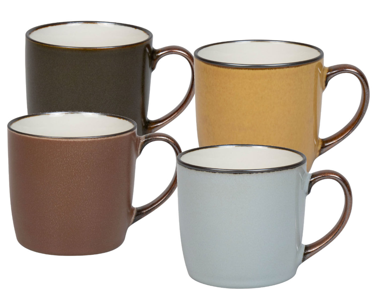 WAECHTERSBACH 4150000016 Becher Set JUST COFFEE 4 Stk. im Geschenkkarton, Bone China