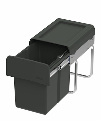 WESCO Abfallsorter CLAP 345 K/300-1 in Anthrazit mit 15 Liter Abfallvolumen ab 30 cm Schrankbreite