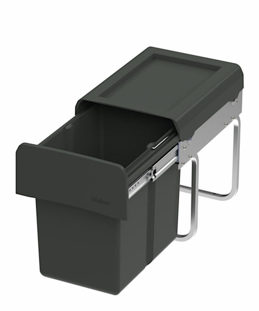 WESCO Abfallsorter CLAP 345 K/300-1 in Anthrazit mit 15 Liter Abfallvolumen ab 30 cm Schrankbreite