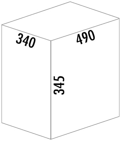 WESCO Abfallsorter CLAP 345 S/450-3 in Anthrazit mit 30 Liter (1x 15 u. 2x 7,5) Abfallvolumen - ab 45 cm Schrankbreite – Bild 2