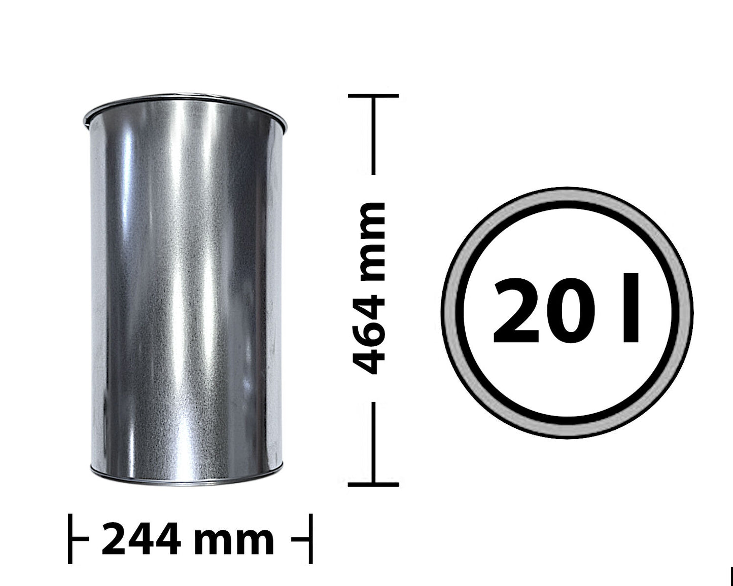 WESCO Einsatz M1353020-1 für Baseboy 20, Capboy und Gastro Abfallsammler 127 / Ersatzteil – Bild 2