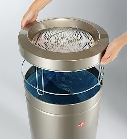 WESCO BIG ASH Standascher inklusive 120 Liter Abfallvolumen / Mülleimer / Ascher