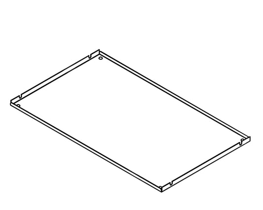 WESCO 8011881 Gesamtdeckel anthrazit 600er Breite, Metall / Ersatzdeckel