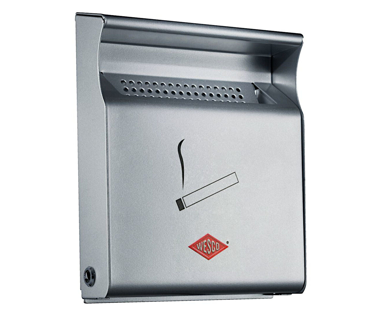 WESCO 395001-11 Wandascher SILBER aus hochwertig lackiertem Stahlblech / Ascher