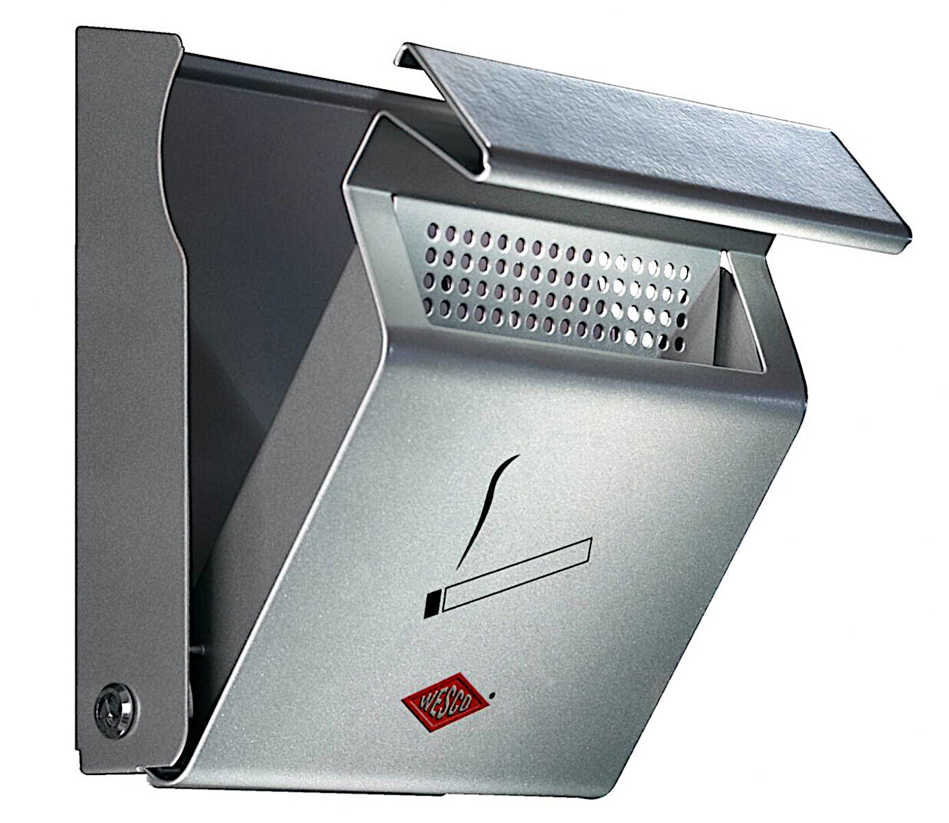 WESCO 395001-11 Wandascher SILBER aus hochwertig lackiertem Stahlblech / Ascher – Bild 2